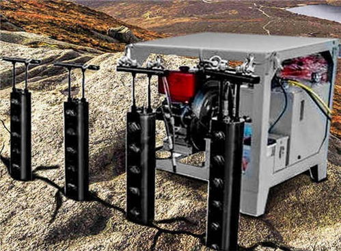 盈江地区人工破石新利器 开山虎劈裂机在矿山开采中的应用